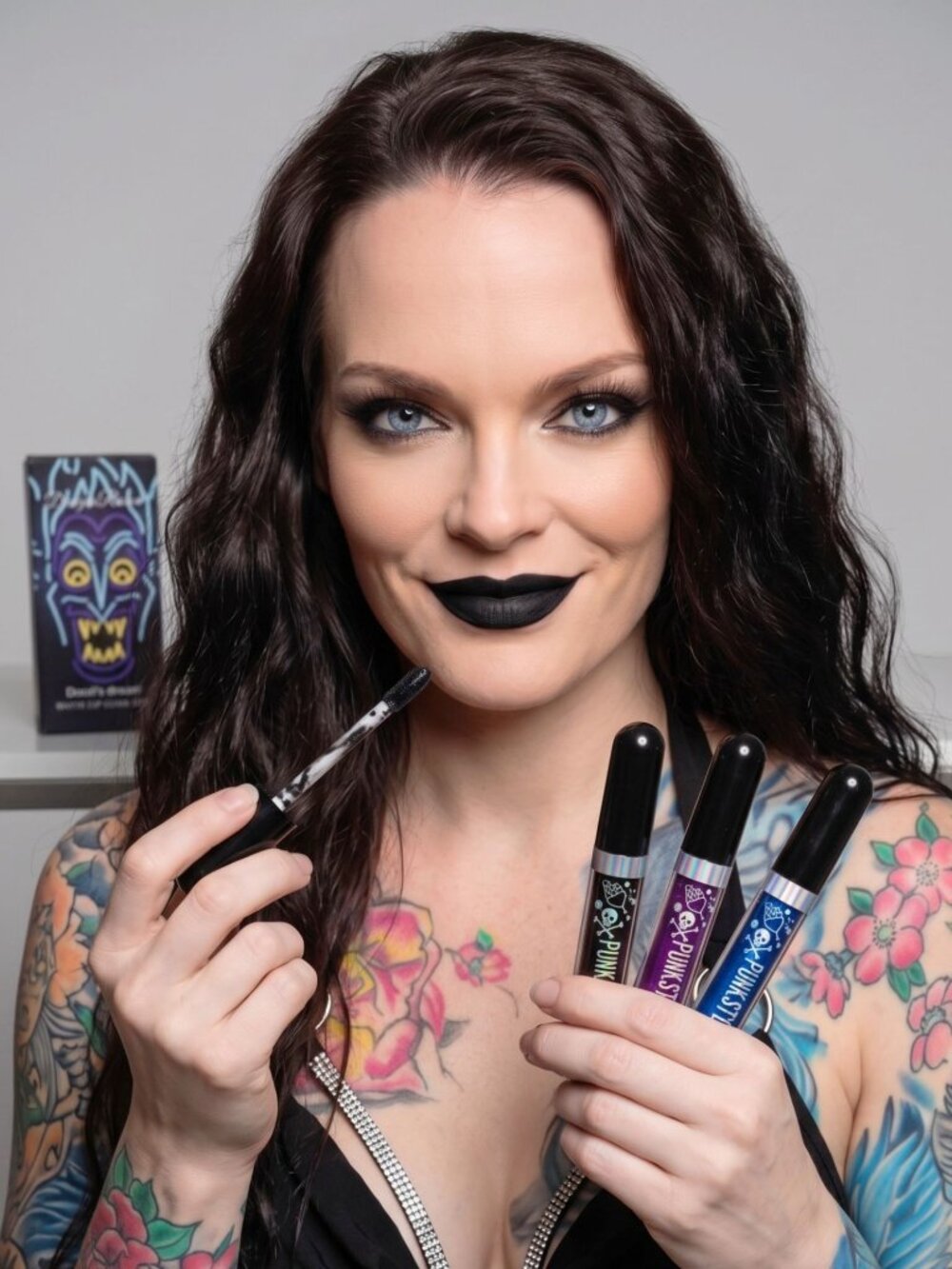 DragonRanee ✦ Devil’s Dream Matte Lip Gloss Set ✦ Black Purple Blue Gothic NWT